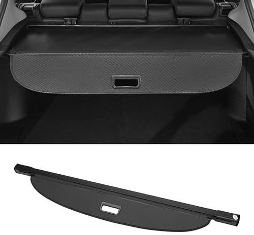 Motoforti Kofferraum ausziehbare Laderaumabdeckung für Hyundai IX35 2010-2015 Heckklappenablage Gepäcksicherheitsabdeckung Schattenschutz Privatsphäre Bildschirmabdeckung Glanzschwarz