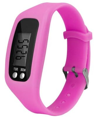 Orologio contapassi con display LCD, semplice da polso, contapassi, contatore T0R9, cinturino digitale fitness