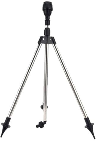 Rotierende Rasendüse,Rotierender Tripod-Sprinkler, 360 Grad Drehbarer Stativ-Sprinkler: Edelstahl-Teleskopregner mit Drehfunktion, Ideal für Garten, Rasen & große Flächen,Praktische Bewässerung