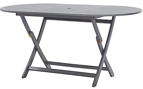 Outdoor Outdoor Tische Klapptisch Gartentisch 160x85x75cm Akazienholz massiv