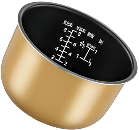 Hemobllo Olla Interior para Arrocera de Revestimiento Antiadherente de Aluminio Multiuso para Cocina Recambio para Olla Eléctrica
