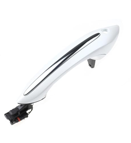 Generisch Außentürgriffe Neue 51217231931 für BMW F07 F10 F06 F11 F01 F03 F04 Vorne/Hinten Links/Rechts Türgriff Keyless Go 51217231932 51217231933(Pearl White color,Rear Right (RR))