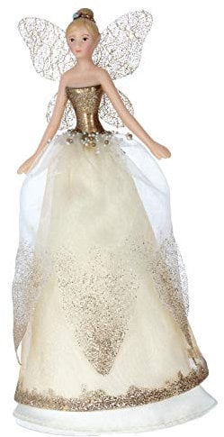 Gisela cream gold fairy tree topper SMALL