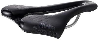 Selle Italia SLR Boost X 316 Superflow, Sella Bici da off-Road, Ciclismo Cross-Country, Foro Anatomico, Ammortizzatori Unisex Adulto, Nero, S3