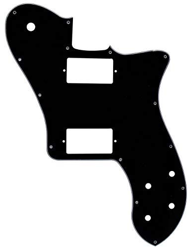 Passend für US Fender 72 Tele Standard Humbucker-Stil Gitarre Pickguard (3-lagig, schwarz)
