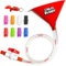 Chug Buddy Beer Bong – Beer Funnel with Valve – Drinking Funnel with Hose – Includes 4 Interchangeable Mouth Pieces – Extra Long 3Ft Tube – Ideal for College, Party, Drinking Games, Red