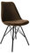 Kick Collection Esszimmerstühl Velvet - Samt - Kaffee braun - Modern und Hochwertig - Samtstoff und Metall - Erhältlich in vielen Farben