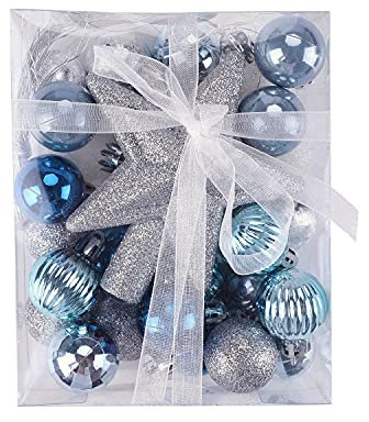 Weihnachtskugel Set 30 Stück Christbaumkugel Weihnachtsbaum Klein Kugeln Baumschmuck Weihnachten Tannenbaum Deko Christbaumanhänger Weihnachtsbaumschmuck Plastik Christbaum Anhänger Weihnachtsdeko