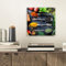 MuchoWow Glasbild Glasfoto Wandbild Bilder Deko 20x20 cm Kräuter - Löffel - Küche - Gewürze