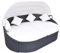 INLIFE Outdoor-Sonneninsel mit Sonnendach Poly Rattan Schwarz