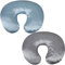 Satin-Stillkissenbezug-Set, ultraweiche Seide, kompatibel mit Boppy Kissen, schützt für Babyhaare und Haut, Grau und Lt Blau