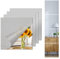 CINGHIA Espejo Adhesivo de Pared, 4 Piezas, Cuadrado Acrílico, para DIY, Decoración de Cuarto de Baño, Salón, Dormitorio 20x20cm