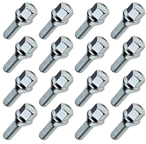 16x Radschrauben Radbolzen M12x1,25 24mm Kegelbund SW17 für Alufelgen Stahlfelgen