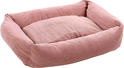 Flamingo Panier Colette pour Chien Chat Rose - 65x45x20cm - LIt pour Chien Chat - Lavable - Fond Anti-dérapant - Housse Amovible Lieu de Couchage Doux et Confortable