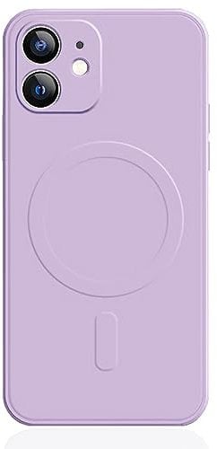 Mixroom - Custodia Cover per iPhone 11 in TPU Silicone Morbido Compatibile con MagSafe Accessori con Cerchio Magnetico Integrato Lilla