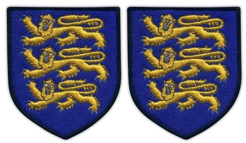 CINTRA Wappen, blaues Tuch und Baumwollfäden, zum Aufnähen, bestickt, 2 Stück