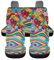 UOIMAG Autositzbezüge für Damen, Regenbogen-Blumenmuster, bunt, 4 Stück