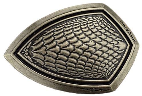 ERAAJANG Gürtelschnalle Vintage Metall Oval Herren Gürtelschnalle Gürtelverschluss für 3,8 cm bis 4 cm Breite Gürtel Herren Gürtel Ersatz Zubehör (Silber)