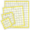 Quilting Templates 4 Pcs Set, 4 Different Size Clear Acrylic Square Quilting Rulers, Fabric Cutting Ruler for Craft Projects Quilting and Sewing (Yellow)