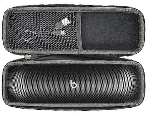YIIWAY Custodia Rigida Case Cover Compatibile con Beats Pill Altoparlante Speaker Bluetooth Portatile, Custodia Solo - Nero YC80009