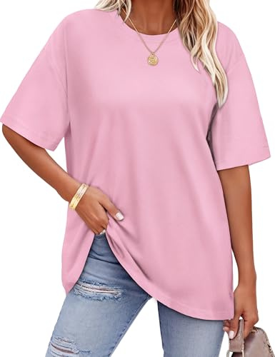 Oversized T Shirts For Women Loose Summer Tops Floral Printed Tshirts | soft and breathable, stretchy and relaxed fit, short sleeve crew neck, casual graphic tees, baggy trendy streetwear