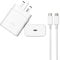 WZ 45W USB C Plug- Fast Charging Adapter USBC Plug UK Fast Charger with C Type Cable- USB C Charger Wall Head Plug Compatible for Samsung Galaxy Series Mobile, iPhone, iPad and Other C Type Devices