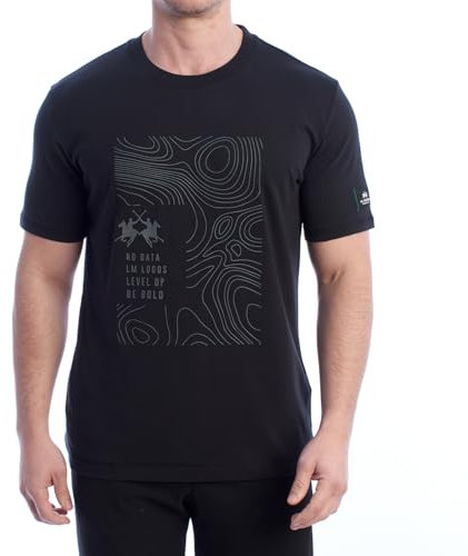 Kurzarm-T-Shirt für Herren, normale Passform, YMR301-JS206, Herren-T-Shirts, kurzärmlige Herren-T-Shirts, Kurzarm-T-Shirts für Herren, kurzärmelig, T Shirts für Herren, Schwarz , XXL