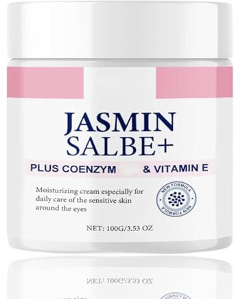 Anti Aging Hautpflege - Kressesalbe Plus, Jasminsalbe Plus, Moossalbe Plus, Harzsalbe Plus, Hefesalbe Plus, Senfsalbe Plus, Feuchtigkeitsspendende Gesichtscreme für Frauen&Männer (Jasminsalbe, 100g)