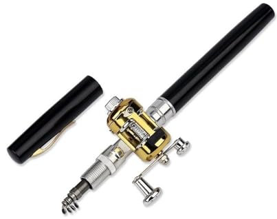 GLigeT Kohlefaser-Angelrute Teleskop Angelrute Reel Set 96cm Kleine Fisch Stange + Reel Combo Angelgerät Teleskopangel