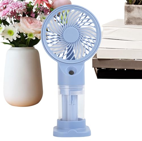 Misting Fan, Foldable Personal Fan with Mist Spray and 3-Speed Air Cooler, Portable Outdoor Cooling Device for Travel, Camping, Beach, Gym, Picnic, Home Relaxation, Summer Activities