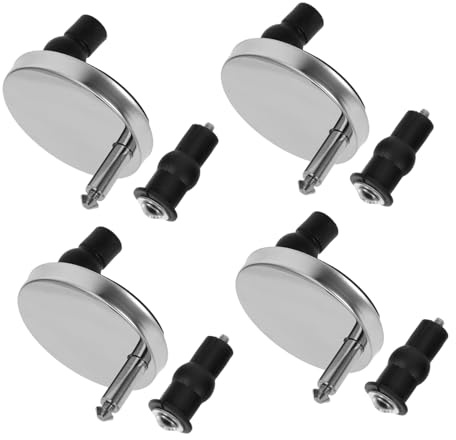 GETAJGHSD Bulloni per Sedile WC con Perni in Metallo e Inserti in Gomma Fissaggi Veloci Resistenti e Silenziosi per Riparazione Sedile Instabile Compatibili con Copriwater e Cerniere