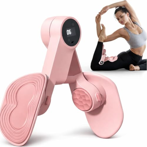 Hip Trainer con Contatore Digitale – Allenatore Muscoli Pavimento Pelvico, Attrezzo Fitness per Glutei e Interno Coscia, Tonificatore Gambe Multifunzione per Casa