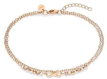 s.Oliver Damen Schmuck – Fußketten aus Edelstahl mit eleganten Beads in verschiedenen Farben – Stilvoll & Modern – Perfekte Geschenkidee