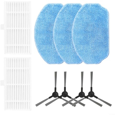 Para Conga M10 Para BR151 Robot Aspirador Cepillo Lateral Filtro HEPA Mopa Kit (A)