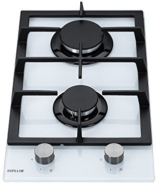 Millar GH3020TW Tempered Glass on Gas Hob | 2 Burner | 30 cm | White