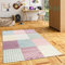 Pergamon Kinder Teppich Maui Kids Pastel Bunt Karo Sterne in 5 Größen