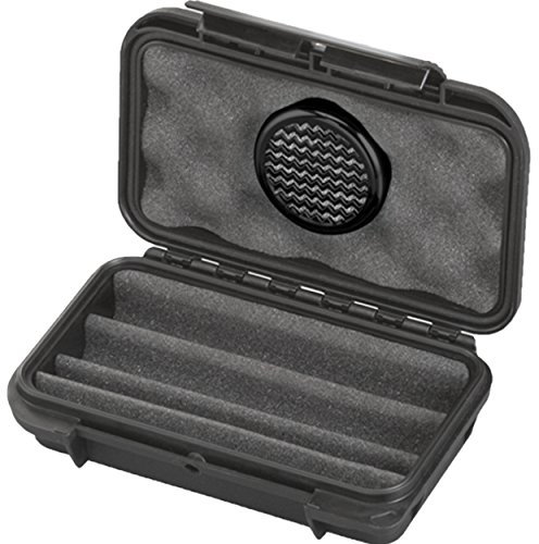 MAX PRODUCTS Zigarren Humidor Reisehumidor in Etuiform Wasser und staubdicht IP67 für 3 Zigarren