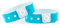 iboo - 100 Bracelets Plastique Vinyle Turquoise pour Évènements Festivals – Idéal pour la sécurité - 25 x 1,6 cm