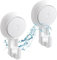 Marchpower Ganci a ventosa, senza trapano, 2PC di ganci a muro a vuoto extra forti fino a 5Kg riutilizzabili per appendere cucina bagno finestra