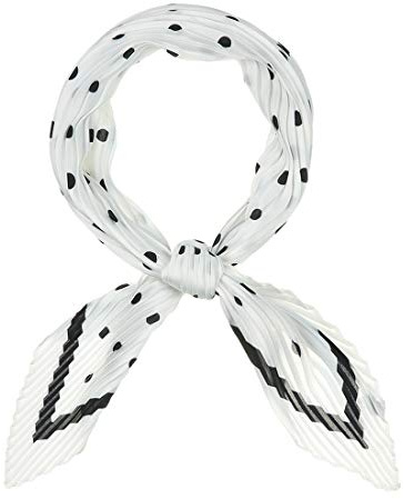 sourcing map Damen 50er Jahre Rhombus Taschentuch Bandana Stirnbänder Plissee Polka Dots Halstuch Kopftuch