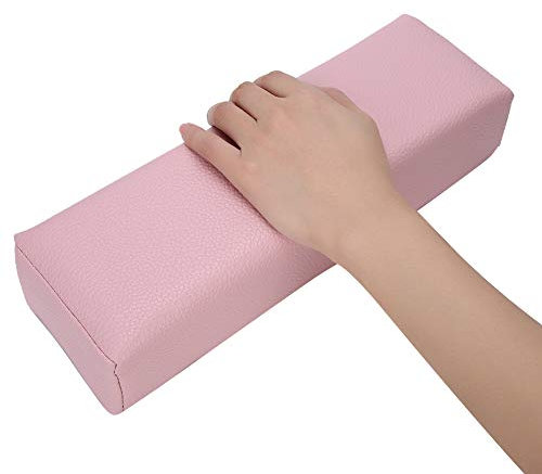 Nail Art Hand Pillow Washable Nail Art Soft Sponge Pillow Hand Rest Cushion Manicure Hand Pad Nail Art Pillow Hand Cushion Nail Art Cushion for Home, Nail Salon(Pink)