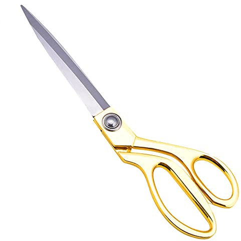 BIGTREE 26,5 cm Sartoria Forbici professionali per tessuti Sartoria classica in acciaio inossidabile per tagliare tessuti Lavorazione della pelle Cucito 10.5 ''