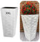 MELTOM Pot de Fleurs avec Insert Amovible - Slim Haut - Carré - Effet 3D