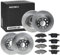 RIDEX 3405B1653 Bremsenset Vorne & Hinten Belüftet 312 & 272,0mm - Bremsen Set mit Bremsscheiben und Bremsbeläge Satz