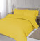 Home Living NON IRON Luxury Easycare Plain Dyed Duvet Cover & Pillow Case(s) Bedding Set (Yellow, Single)