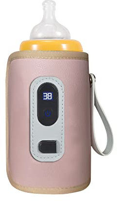 Surakey Baby Flaschenwärmer Unterwegs,Einstellbare Temperatur USB Flaschenwärmer Tasche,Baby Flaschen Wärmer Babykostwärmer USB Heizung Muttermilchwärmer Tasche Milch Heizbeutel Träger für Reisen
