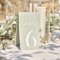 Ginger Ray Sage Card 1-12 Wedding Tischnummern 12 Stück, Grün