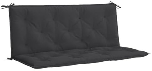vidaXL Auflage für Hollywoodschaukel Schwarz 120 cm Stoff