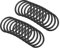 QUARKZMAN 32mm x 25mm x 3.5mm Nitrilkautschuk O-Ringe x 20 Stücke Rund Dichtungsscheibe für Wasserhahn Klempner Reparatur Dichtung Verbindung [Schwarz]