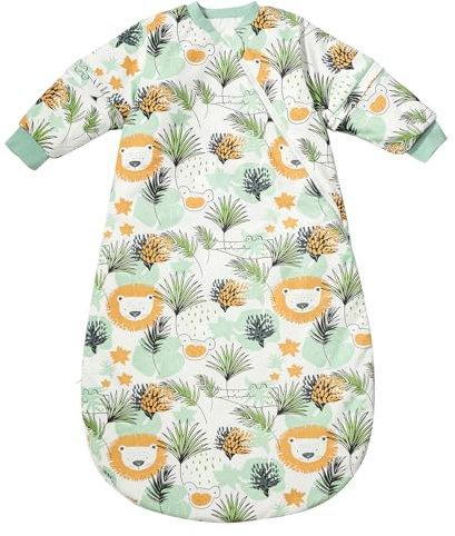 beeweed Baby Sleeping Bag, TOG 3.5 Winter Wearable Blanket, Removable Long Sleeves Baby Sleep Sack for Infants and Toddlers, Super Soft Warm Comfortable Sleeping Sack, 18-30M
